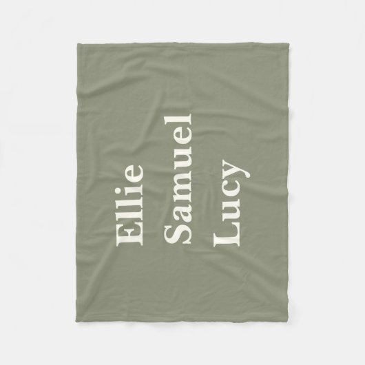 Maßgeschneiderte Großkinder nennen stilvolle rusti Fleecedecke (Vorderseite)
