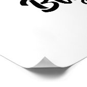 Maßgeschneiderte Großschwester für Foto Poster (Ecke)