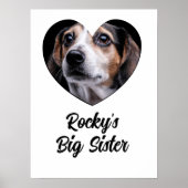 Maßgeschneiderte Großschwester für Foto Poster (Vorne)