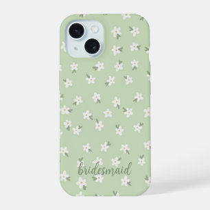 Maßgeschneiderte grüne Blumenkiste iPhone 15 Hülle