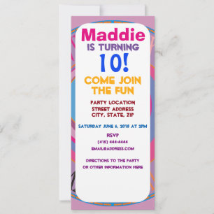 Maßgeschneiderte, gürtelig hübsche Kreisen Tornado Einladung