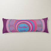 Maßgeschneiderte, gürtelig hübsche Kreisen Tornado Seitenschläferkissen (Rückseite)