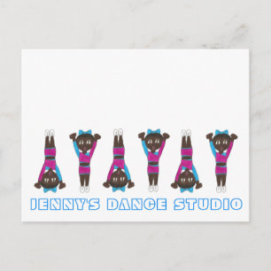 Maßgeschneiderte Gym Dance Studio Gymnastik Akroba Postkarte