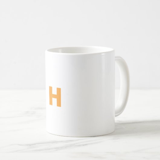 Maßgeschneiderte H-Tasse Kaffeetasse (VorderseiteRechts)