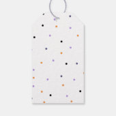 Maßgeschneiderte Halloween-Watercolor-Geschenkmark Geschenkanhänger (Rückseite)