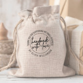 Maßgeschneiderte Handarbeit mit Liebe Vielen Dank Gummistempel