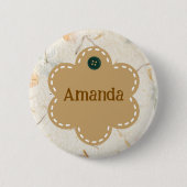 Maßgeschneiderte, handgefertigte Grenze Button (Vorderseite)