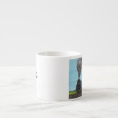 Maßgeschneiderte handgemalte Zugmini Espressotasse (Vorderseite)