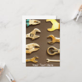 Maßgeschneiderte Handwerkzeuge Karte (Vorderseite/Rückseite Beispiel)