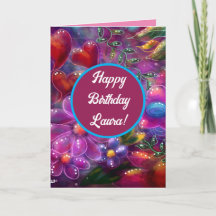 Maßgeschneiderte Happy Birthday Whimsical Floral C