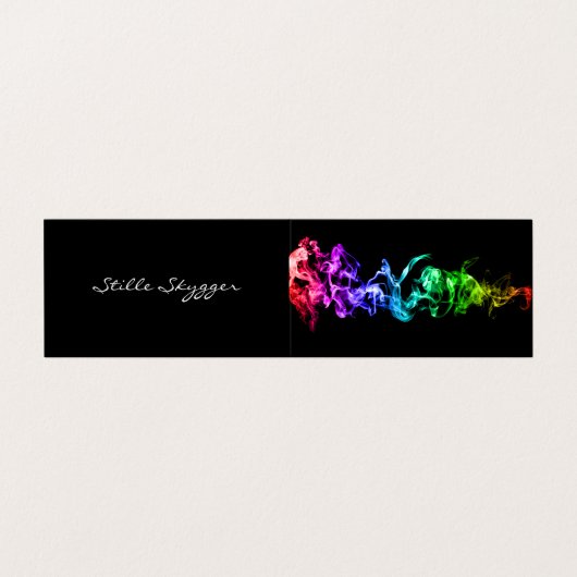 Maßgeschneiderte, helle Abstrakte Kunst Visitenkarten (Außenseite Aufgefaltet)