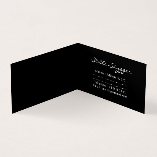 Maßgeschneiderte, helle Abstrakte Kunst Visitenkarten (Innenseite)