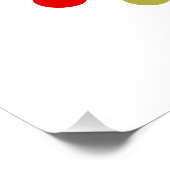 Maßgeschneiderte helle, farbenfrohe geometrische R Poster (Ecke)