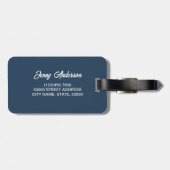 Maßgeschneiderte, helle Heues & Imitats Gold Gepäckanhänger (Rückseite horizontal)