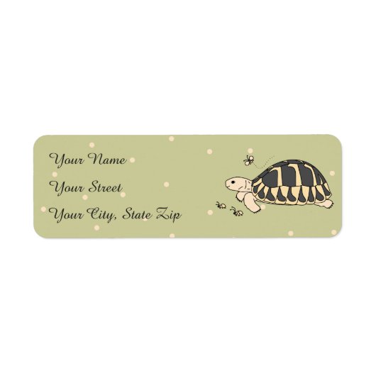 Maßgeschneiderte Hermanns Tortoise Labels (Vorne)