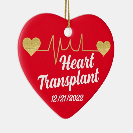 Maßgeschneiderte Herztransplantation Keramik Ornament (Rechts)