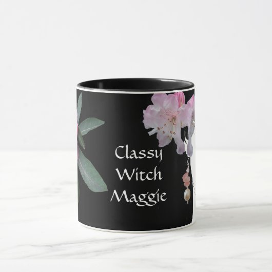 Maßgeschneiderte Hexenmarke Halloween boho Tasse (Zentrum)