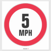 Maßgeschneiderte High Speed Limit Vinyl Aufkleber  (Blatt)