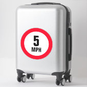 Maßgeschneiderte High Speed Limit Vinyl Aufkleber (Koffer)