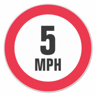 Maßgeschneiderte High Speed Limit Vinyl Aufkleber 