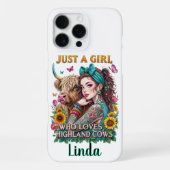 Maßgeschneiderte Hochlandkuh iPhone Hülle (Rückseite)