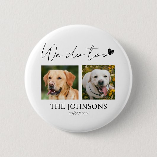 Maßgeschneiderte Hochzeit Button (Vorderseite)