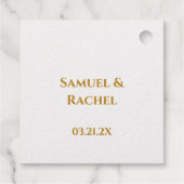 Maßgeschneiderte Hochzeit Danke, dass Sie handgeze Geschenkanhänger (Rückseite)