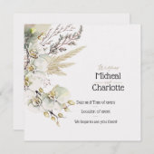 Maßgeschneiderte Hochzeit Einladung (Vorne/Hinten)