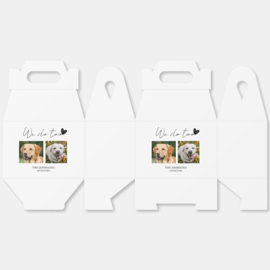 Maßgeschneiderte Hochzeit Geschenkschachtel (Ungeklappt)