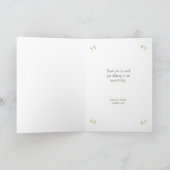 Maßgeschneiderte Hochzeit mit Illustriertem Cartoo Dankeskarte (Innenseite)