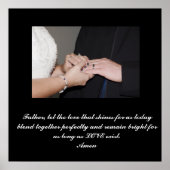 Maßgeschneiderte Hochzeit Poster (Vorne)