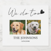 Maßgeschneiderte Hochzeit Schaumweinetikett (Einzelnes Label)