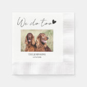 Maßgeschneiderte Hochzeit Serviette (Vorderseite)