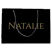 Maßgeschneiderte Hochzeit von eleganten Brautparty Große Geschenktüte (Rückseite)