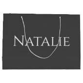 Maßgeschneiderte Hochzeit von eleganten Brautparty Große Geschenktüte (Rückseite)