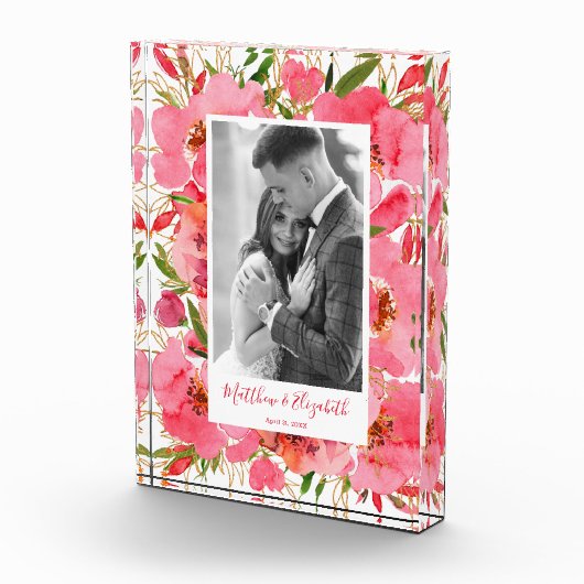 Maßgeschneiderte Hochzeit von Wasserfarben Fotoblock (Rechts)