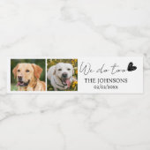 Maßgeschneiderte Hochzeit Wasserflaschenetikett (Einzelnes Label)