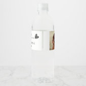 Maßgeschneiderte Hochzeit Wasserflaschenetikett (Rückseite)