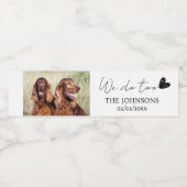 Maßgeschneiderte Hochzeit Wasserflaschenetikett (Einzelnes Label)