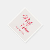 Maßgeschneiderte Hochzeiten, Verlobungen - RED Col Serviette (Ecke)