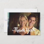 Maßgeschneiderte Hochzeitkarten Dankeskarte (Vorderseite)