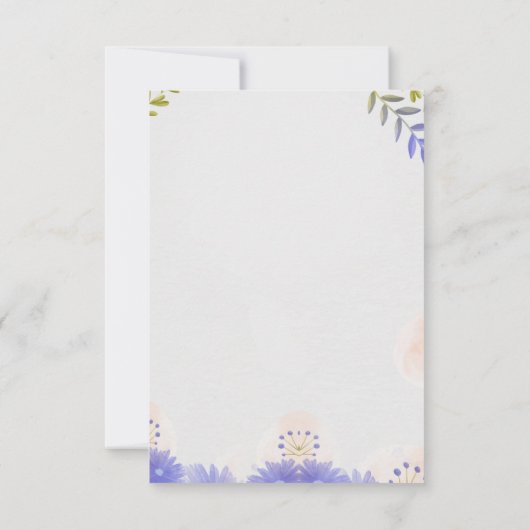 Maßgeschneiderte Hochzeitkarten Dankeskarte (Rückseite)