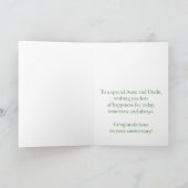 Maßgeschneiderte Hochzeitrosse Karte (Innenseite)