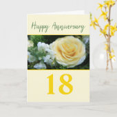 Maßgeschneiderte Hochzeitrosse Karte (Gelbe Blume)