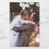 Maßgeschneiderte Hochzeitsflaschen Weinetikett (Einzelnes Label)