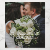 Maßgeschneiderte Hochzeitsflaschen Weinetikett (Einzelnes Label)