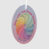 Maßgeschneiderte Hochzeitsgeschenke in sanften Far Ornament (Vorderseite)