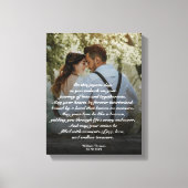 Maßgeschneiderte Hochzeitsgeschenke, Mauerwerk Leinwanddruck (Vorderseite)