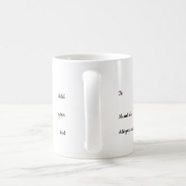 Maßgeschneiderte Hochzeitskaffee-Tasse Kaffeetasse
