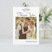 Maßgeschneiderte Hochzeitskarten Dankeskarte (Stehend Vorderseite)